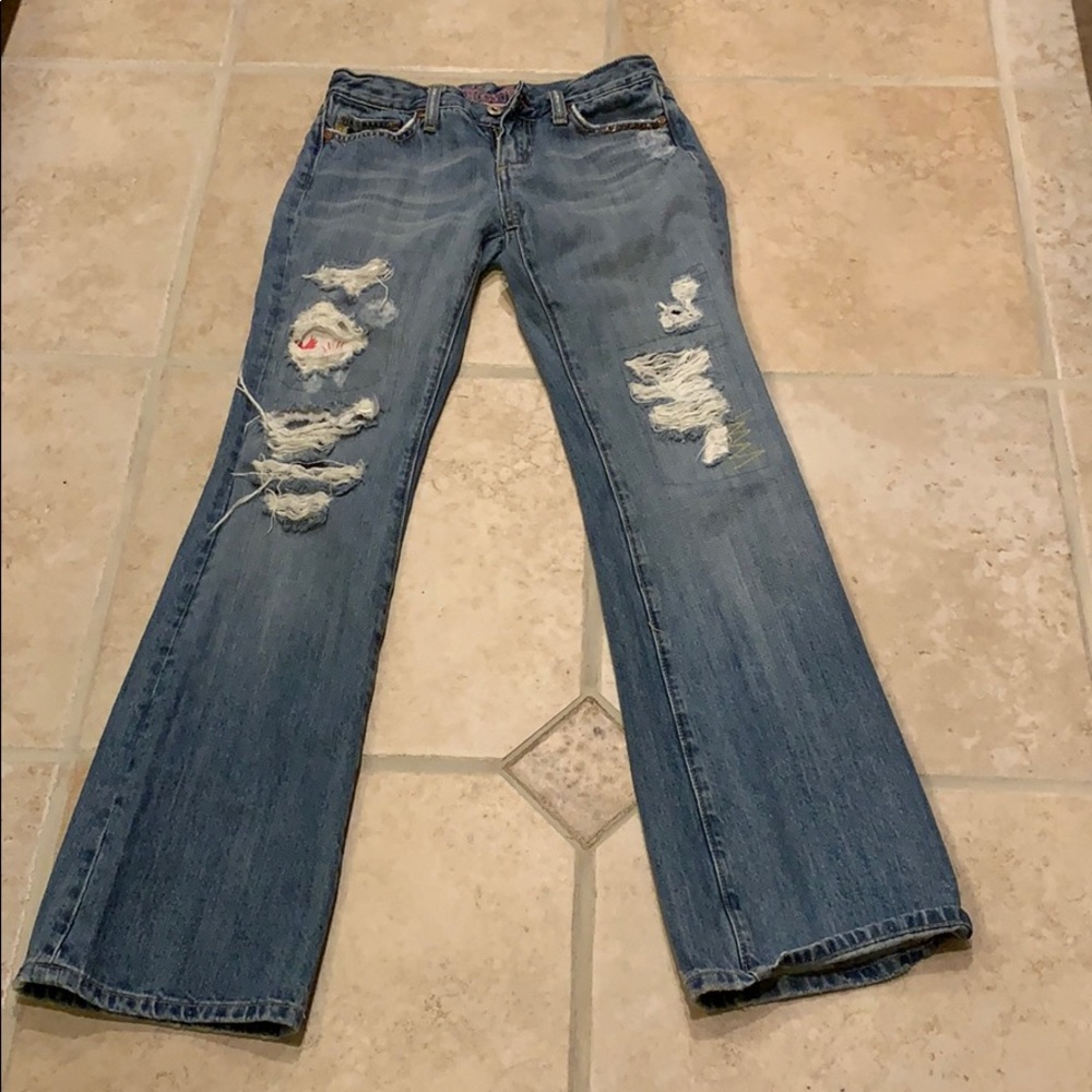 Vintage Miss me boyfriend fray patched 27